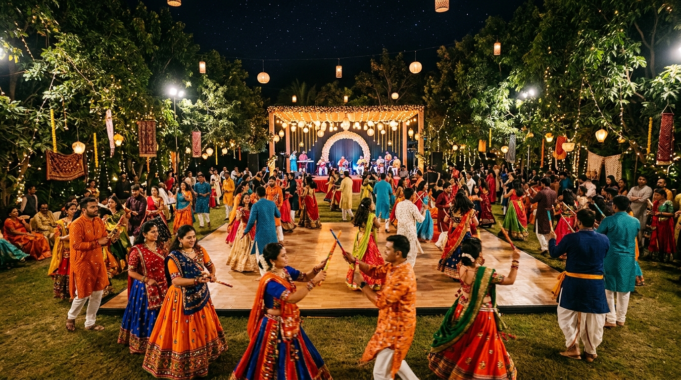 Festive evening celebrations at Oxygen Farms